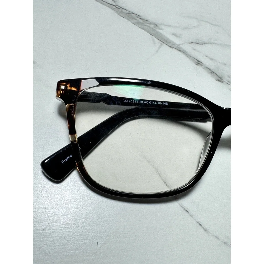 Chelsea Morgan CM 20214 Black Tortoise Rectangular Eyeglasses Frames 54-16-145